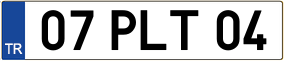 Trailer License Plate
